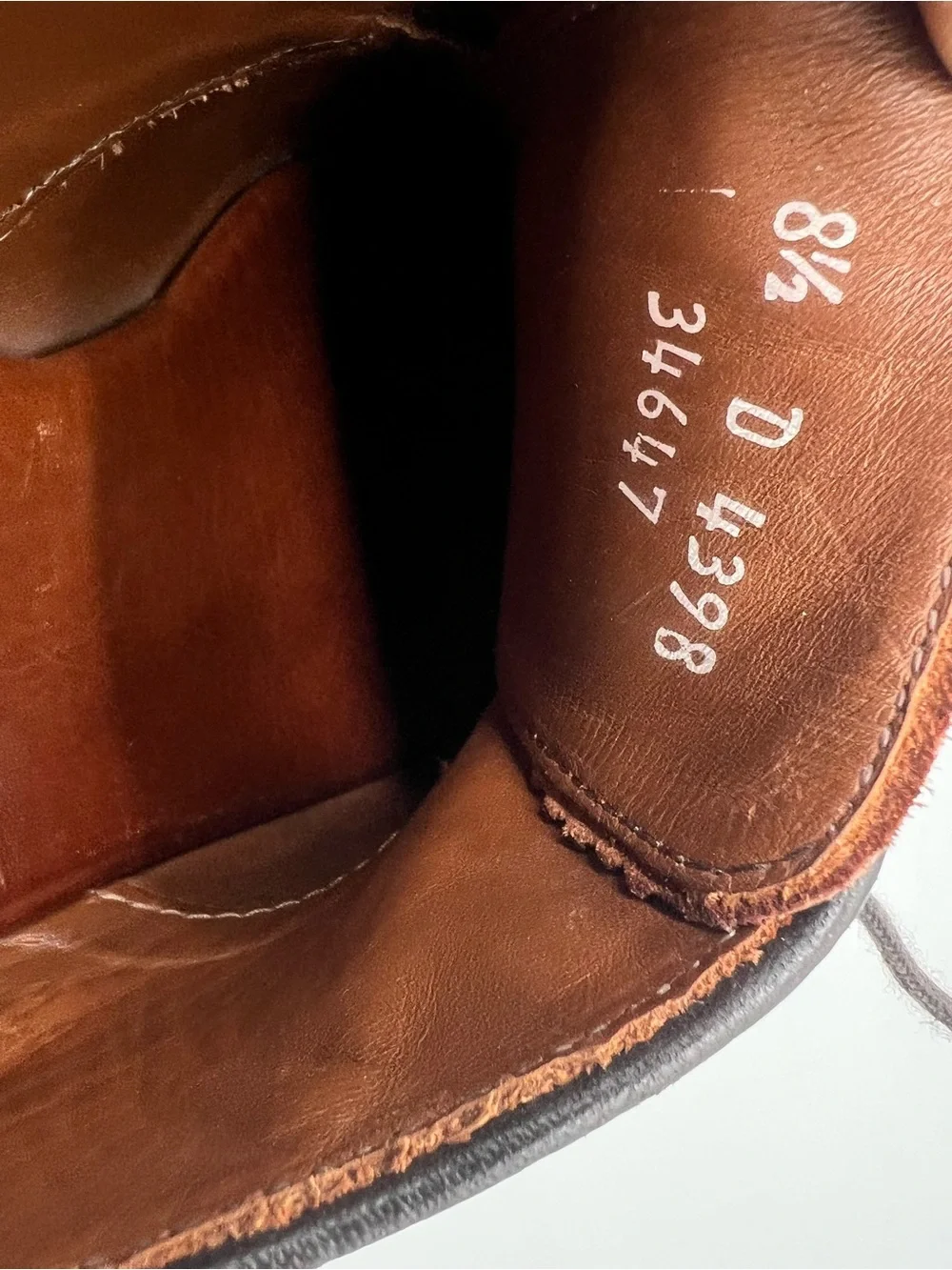 Allen Edmonds LaSalle Men’s Sz 8.5D Brown Leather Split Toe Derby Oxford Shoes.